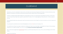 Desktop Screenshot of clubgaa.ie