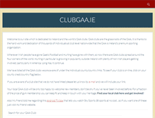 Tablet Screenshot of clubgaa.ie